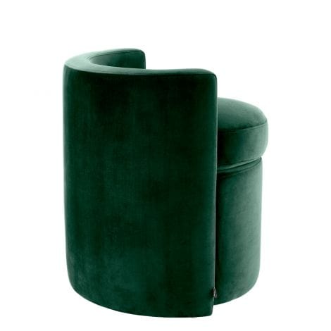 Eichholtz STOOL ARCADIA - ROCHE DARK GREEN VELVET House of Isabella UK