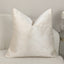 Elara Cream Satin Abstract Cushion - 45x45cm
