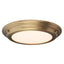 Elstead Lighting Lighting Welland 1 Light Flush - Aged Brass | OUTLET House of Isabella UK