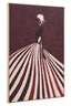 Esperance Accessories Astratto Textured Wall Art with Lady In The Stripe Dress House of Isabella UK