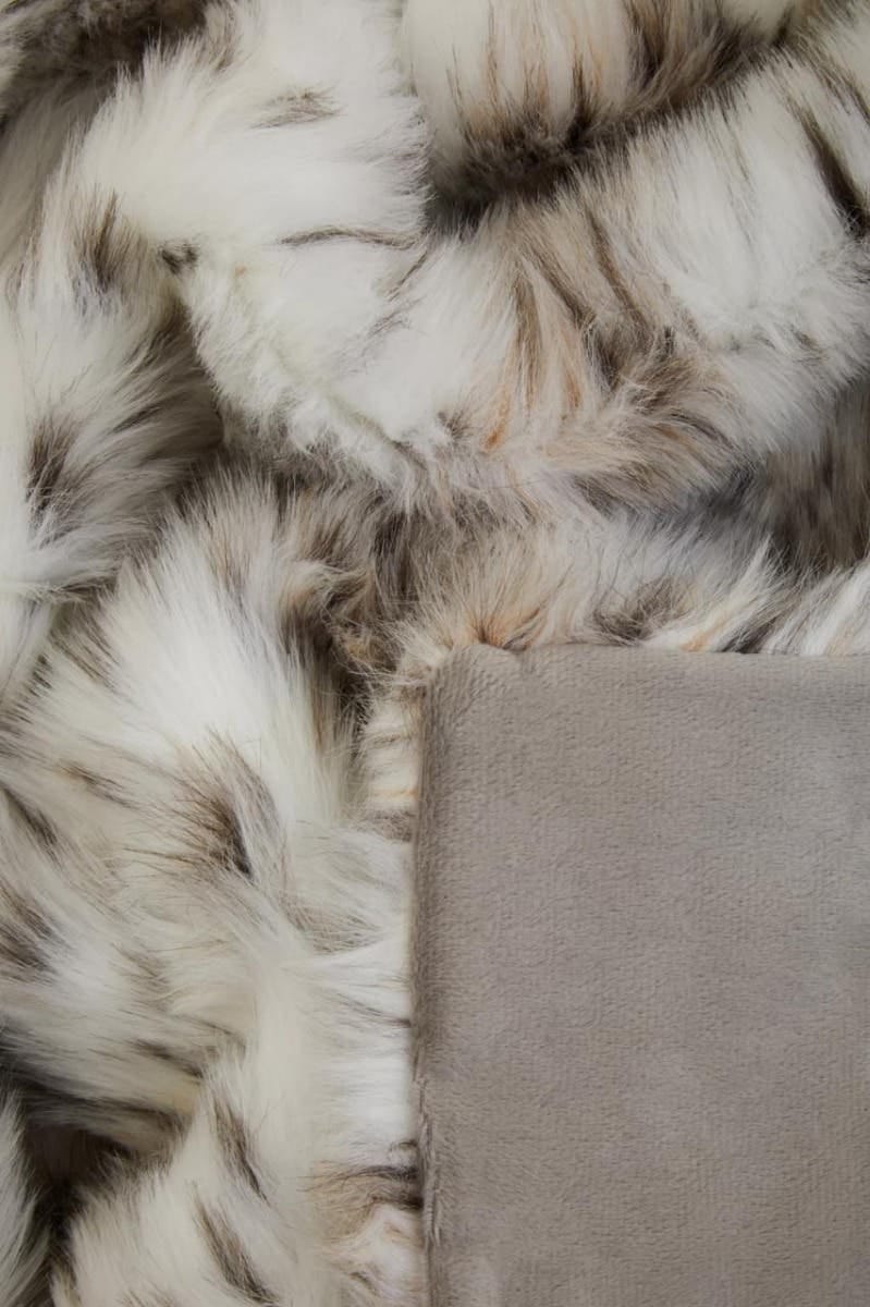 Esperance Accessories Bosie Lamina Animal Print Fur Throw House of Isabella UK