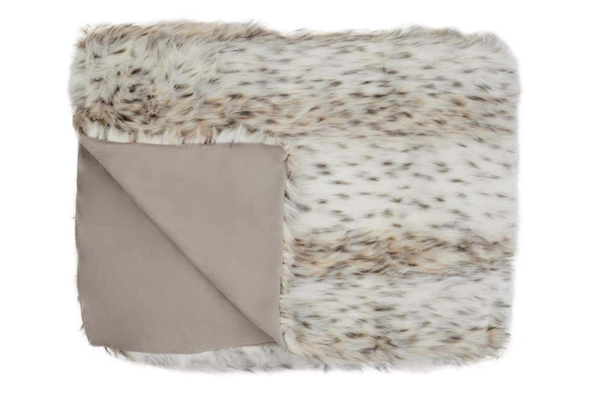 Esperance Accessories Bosie Lamina Animal Print Fur Throw House of Isabella UK
