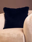 Esperance Accessories Bosie Lamina Black Square Fur Cushion House of Isabella UK