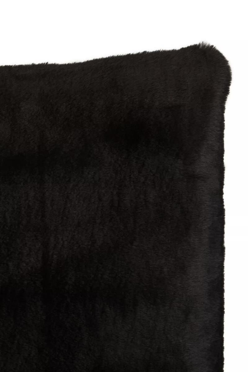 Esperance Accessories Bosie Lamina Black Square Fur Cushion House of Isabella UK