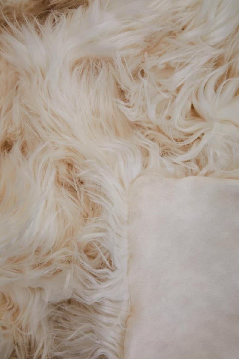 Esperance Accessories Bosie Lamina Cream Fur Throw House of Isabella UK