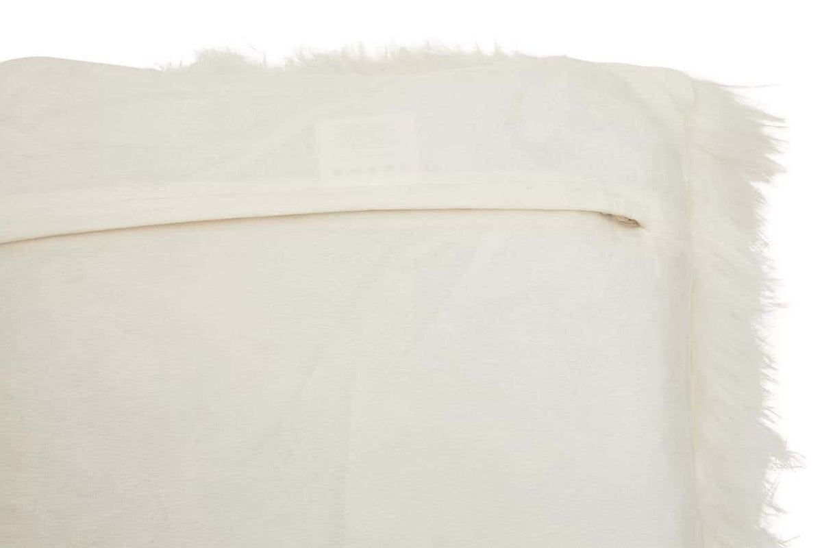 Esperance Accessories Bosie Lamina Cream Square Fur Cushion House of Isabella UK