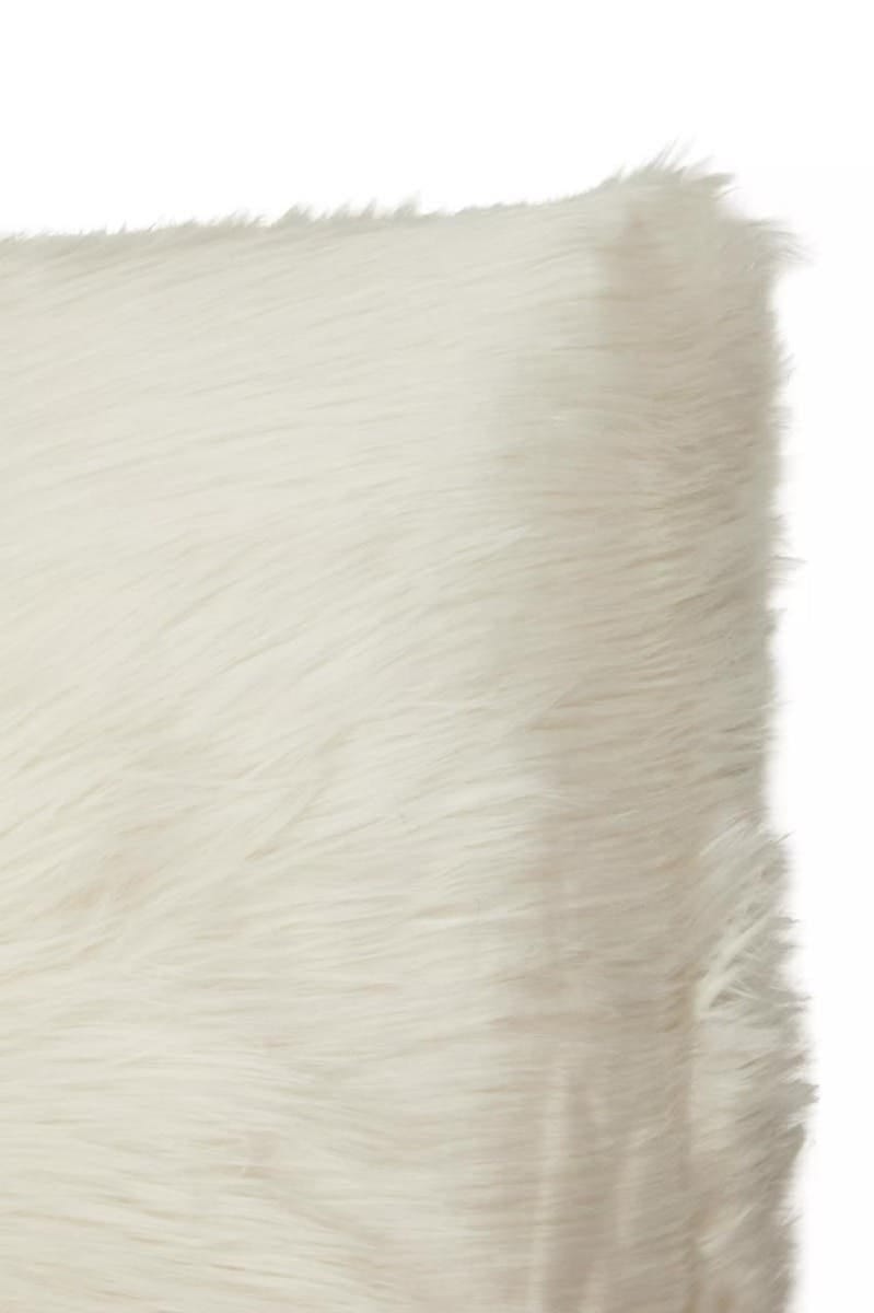 Esperance Accessories Bosie Lamina Cream Square Fur Cushion House of Isabella UK