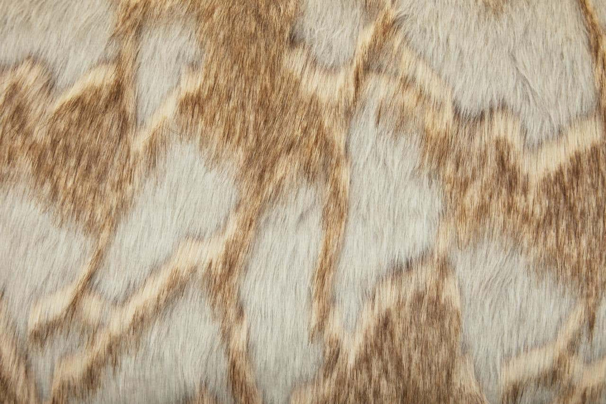 Esperance Accessories Bosie Lamina Grey And Natural Fur Cushion House of Isabella UK