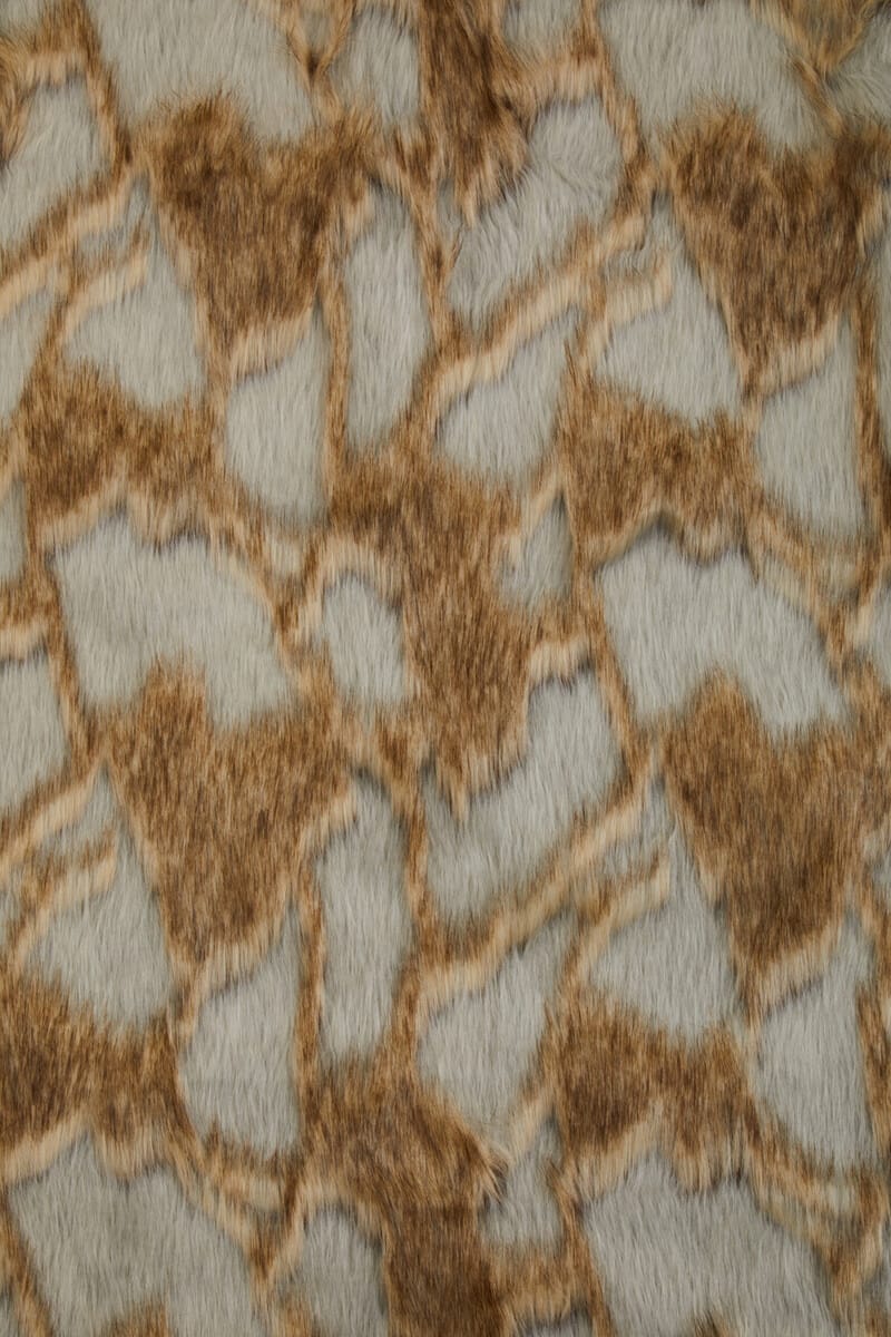 Esperance Accessories Bosie Lamina Grey And Natural Fur Throw House of Isabella UK