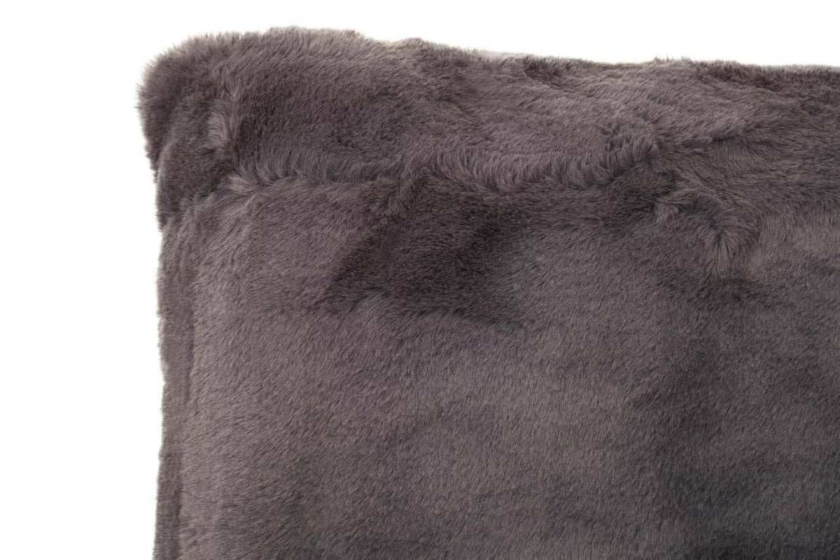 Esperance Accessories Bosie Lamina Grey Rectangular Fur Cushion House of Isabella UK