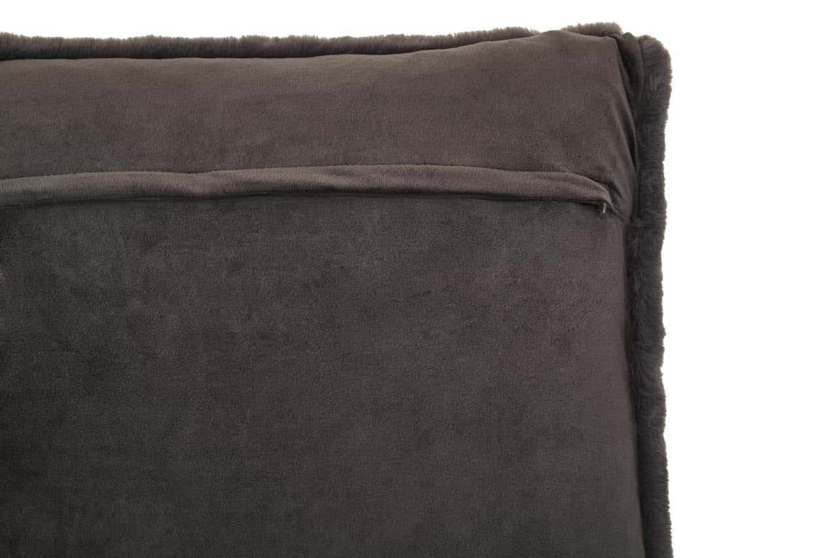 Esperance Accessories Bosie Lamina Grey Square Fur Cushion House of Isabella UK