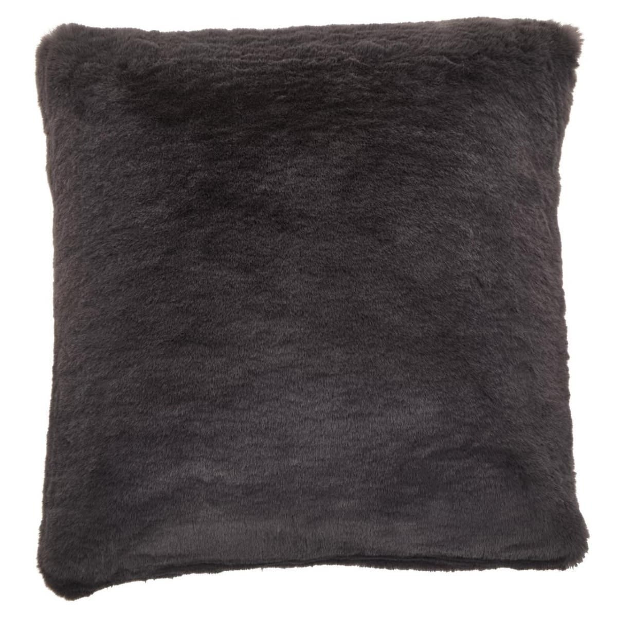 Esperance Accessories Bosie Lamina Grey Square Fur Cushion House of Isabella UK