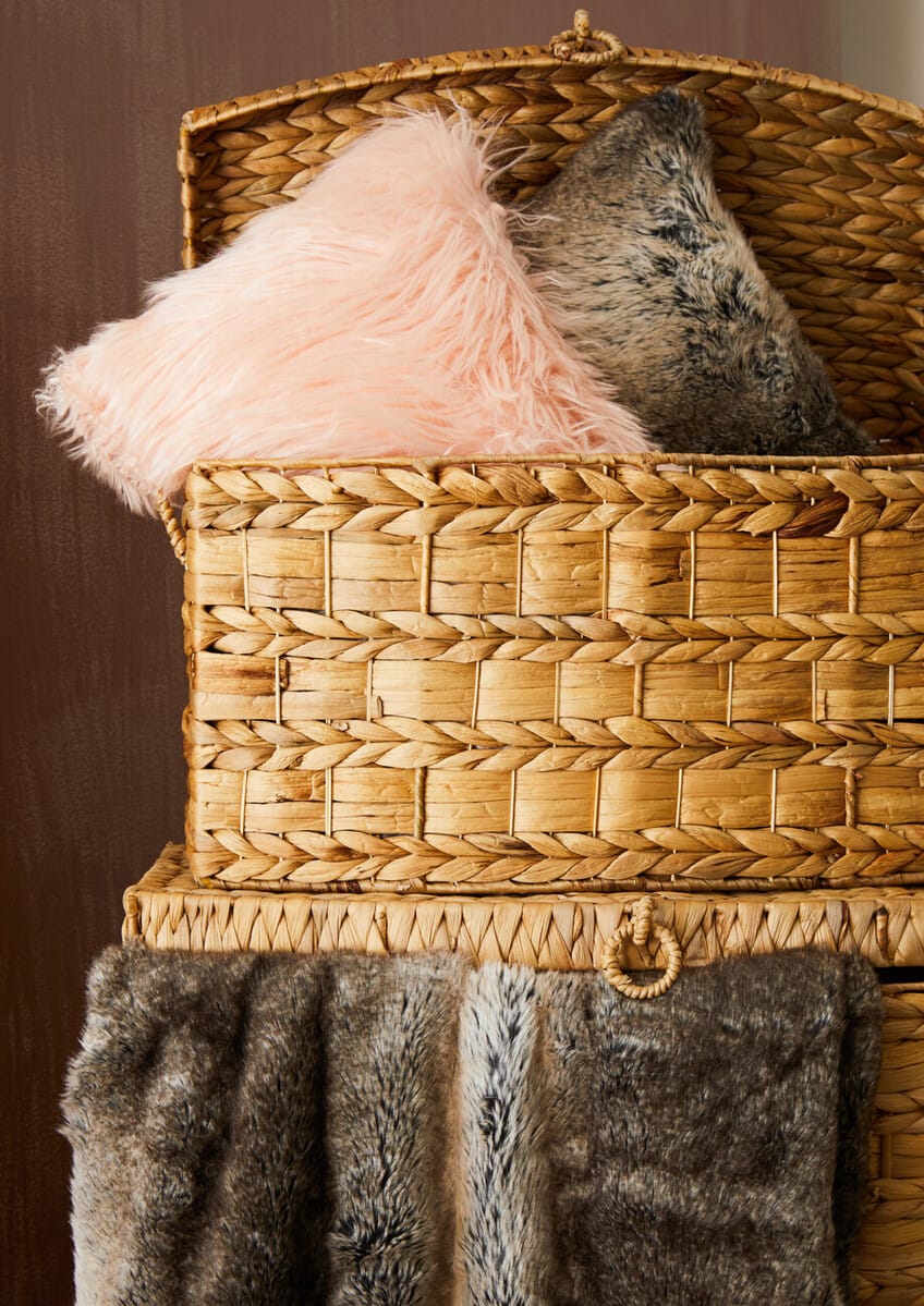 Esperance Accessories Bosie Lamina Mocha Ombre Fur Throw House of Isabella UK