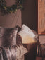 Esperance Accessories Bosie Lamina Mocha Ombre Rectangular Fur Cushion House of Isabella UK