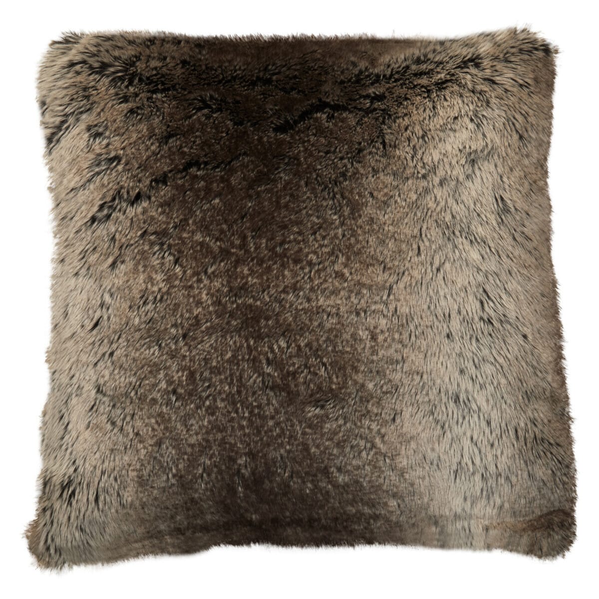 Esperance Accessories Bosie Lamina Mocha Ombre Square Fur Cushion House of Isabella UK
