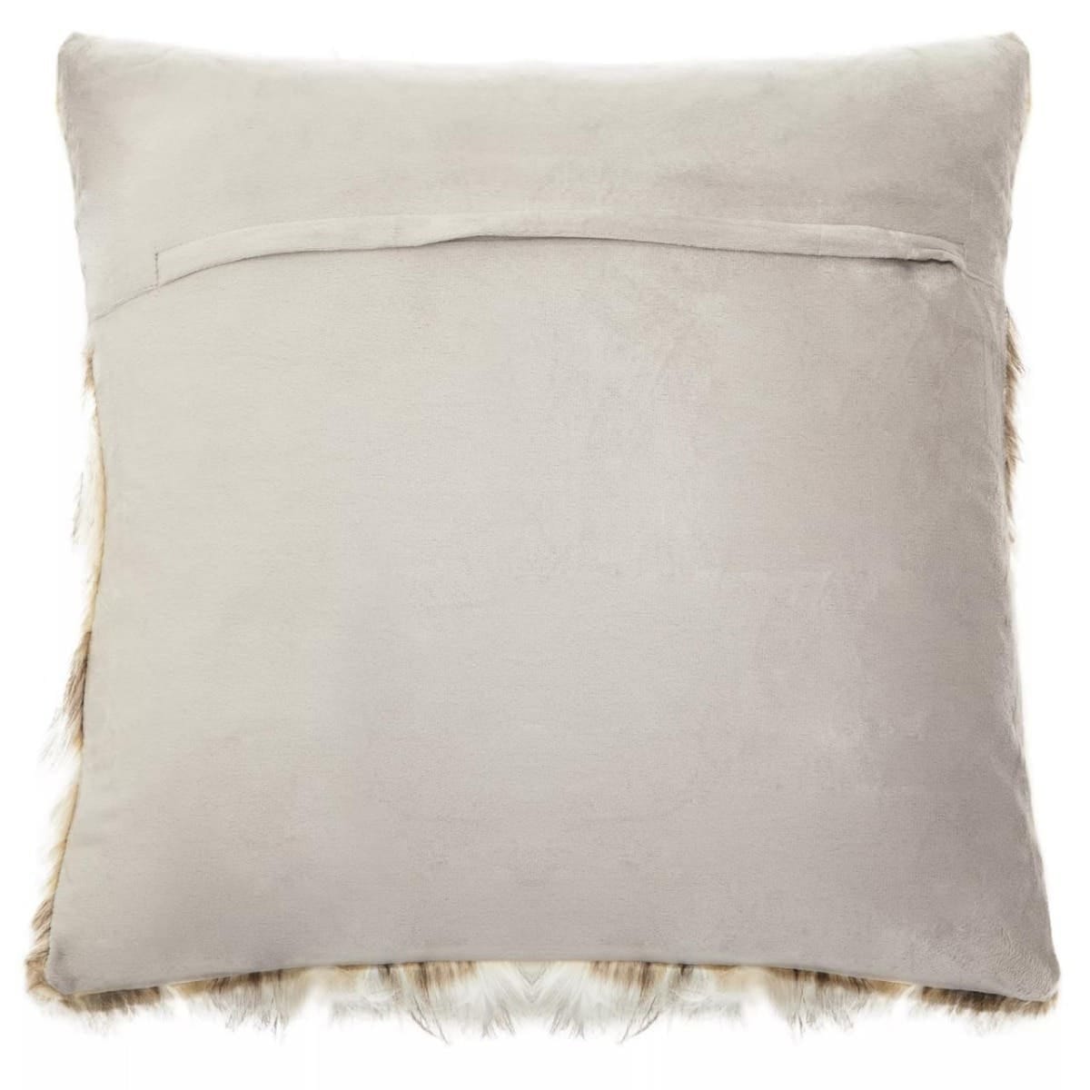 Esperance Accessories Bosie Lamina Natural Fur Square Cushion House of Isabella UK