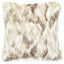 Esperance Accessories Bosie Lamina Natural Fur Square Cushion House of Isabella UK