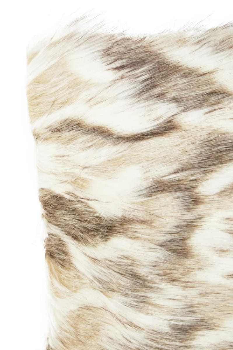 Esperance Accessories Bosie Lamina Natural Fur Square Cushion House of Isabella UK