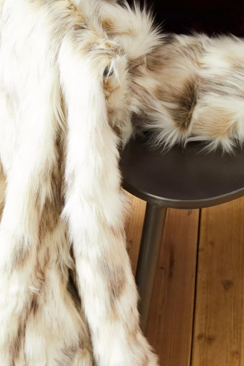 Esperance Accessories Bosie Lamina Natural Fur Throw House of Isabella UK