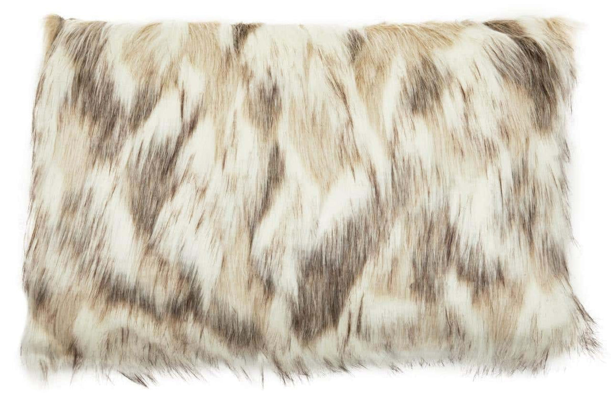 Esperance Accessories Bosie Lamina Natural Rectangular Fur Cushion House of Isabella UK