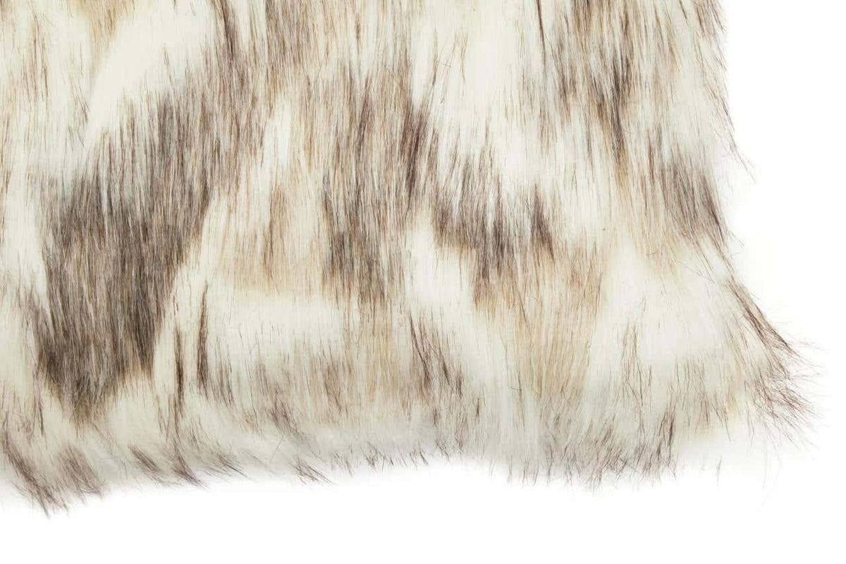 Esperance Accessories Bosie Lamina Natural Rectangular Fur Cushion House of Isabella UK