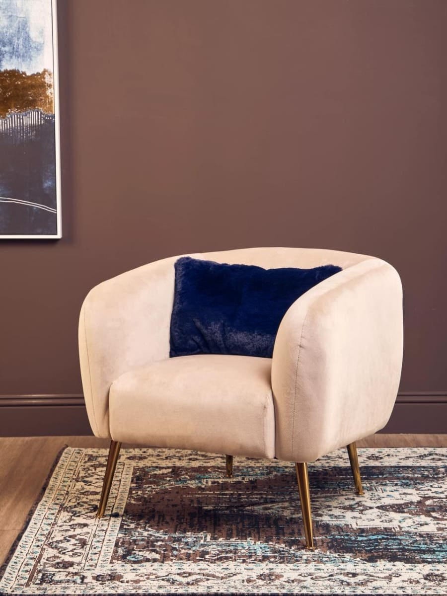 Esperance Accessories Bosie Lamina Navy Blue Rectangular Cushion House of Isabella UK