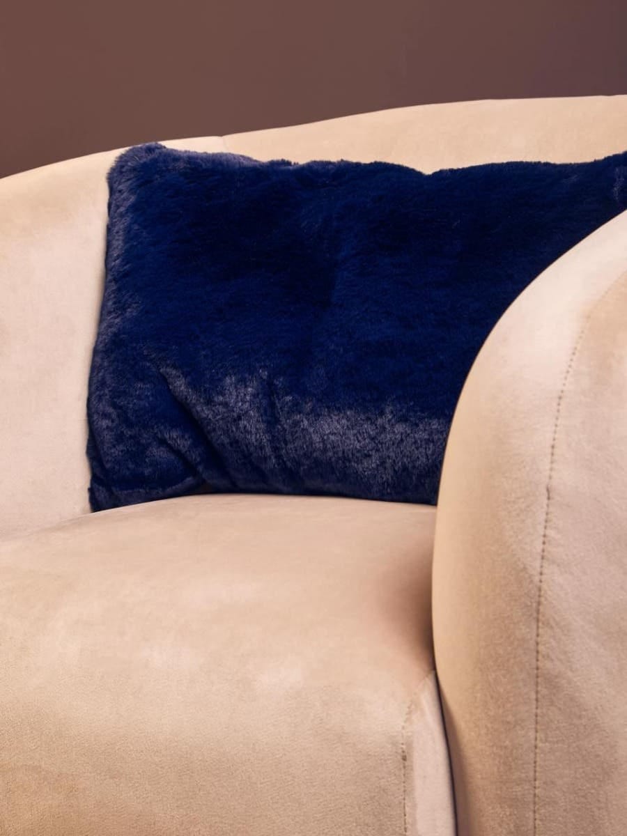 Esperance Accessories Bosie Lamina Navy Blue Rectangular Cushion House of Isabella UK