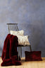 Esperance Accessories Bosie Lamina Red Wine Rectangular Cushion House of Isabella UK