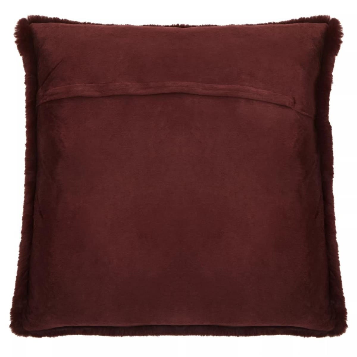 Esperance Accessories Bosie Lamina Red Wine Square Cushion House of Isabella UK