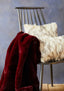 Esperance Accessories Bosie Lamina Red Wine Throw House of Isabella UK
