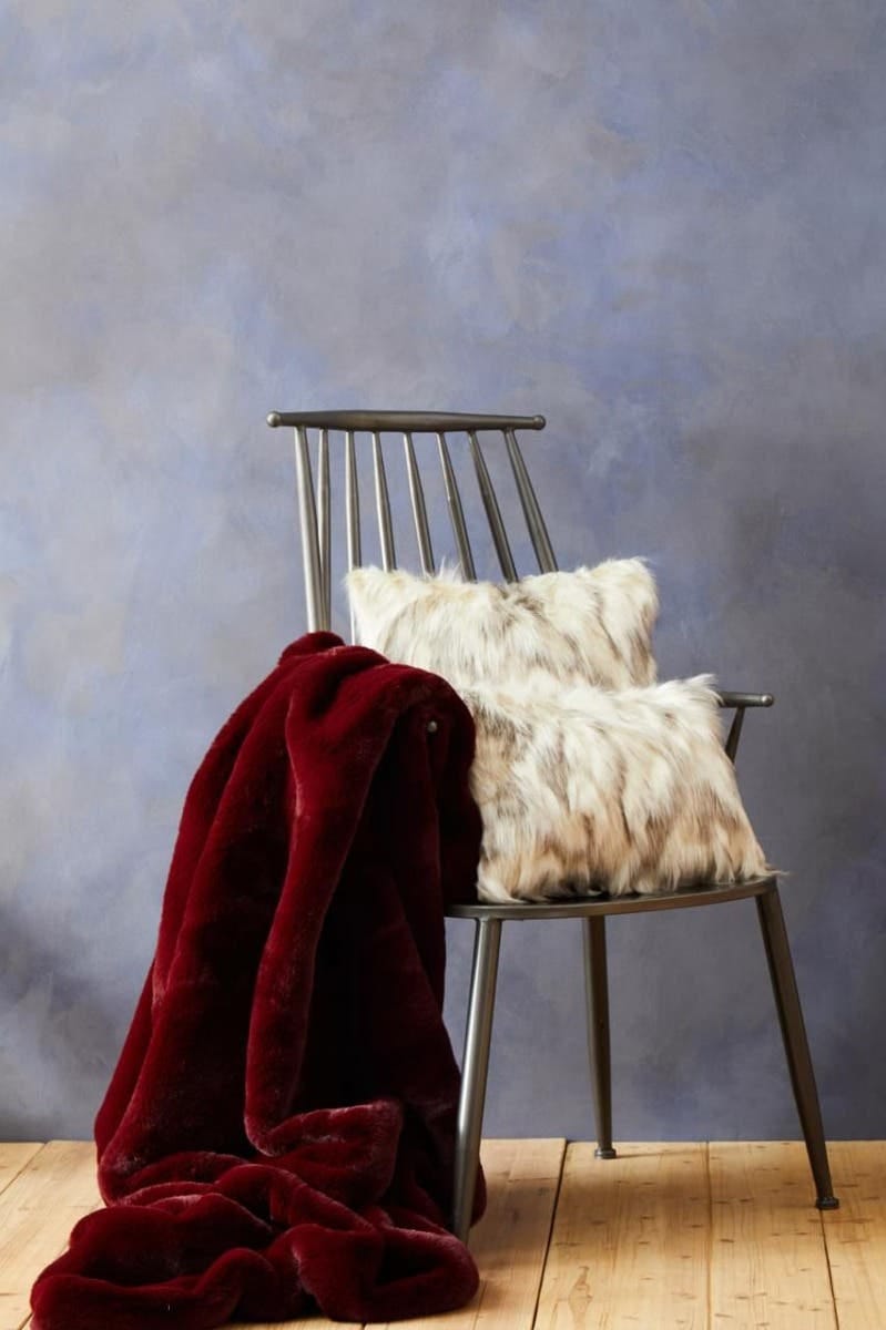 Esperance Accessories Bosie Lamina Red Wine Throw House of Isabella UK