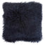 Esperance Accessories Bosie Real Mongolian Fur Black Square Cushion House of Isabella UK