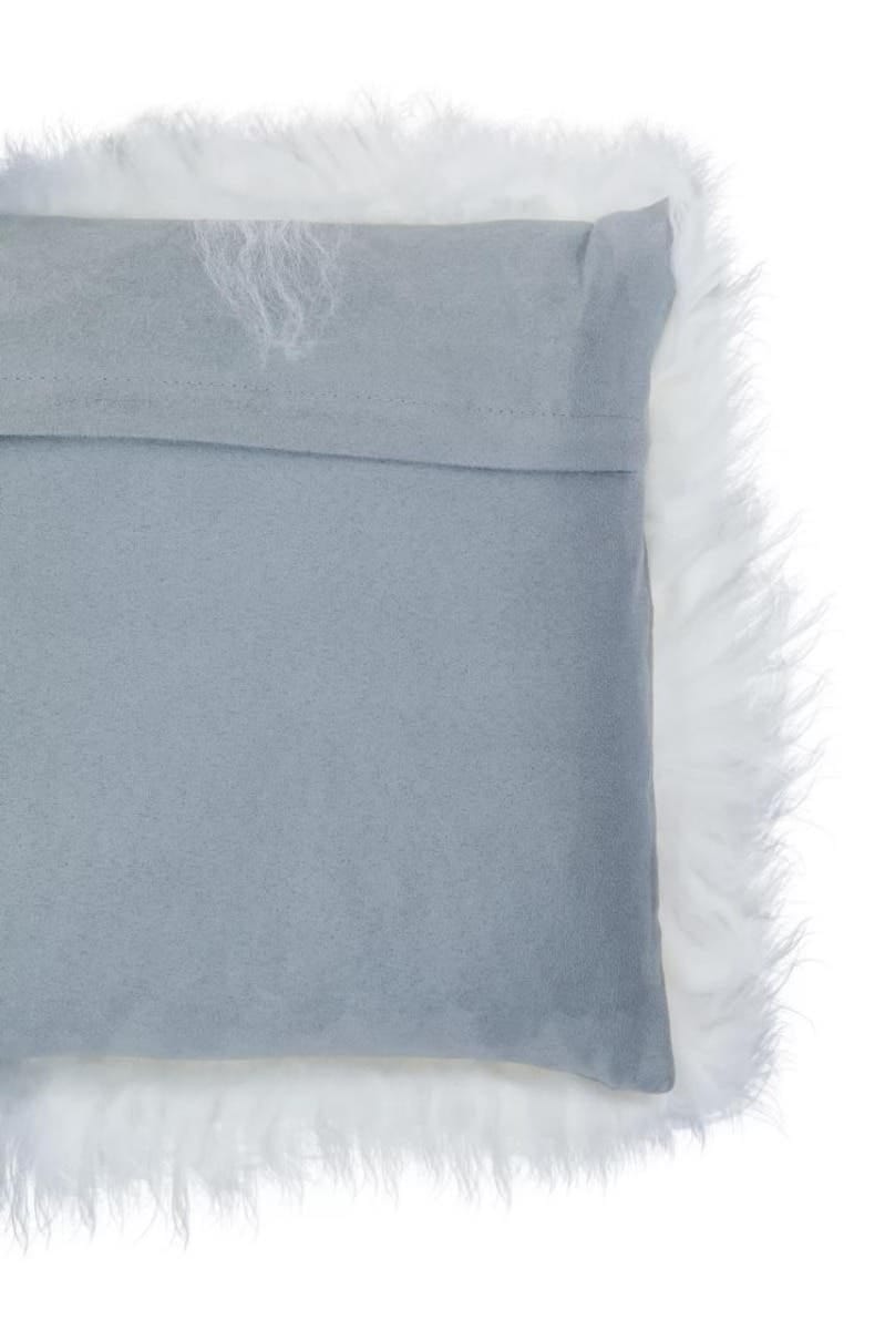 Esperance Accessories Bosie Real Mongolian Fur Grey Ombre Rectangular Cushion House of Isabella UK
