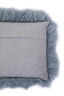 Esperance Accessories Bosie Real Mongolian Fur Grey Rectangular Cushion House of Isabella UK