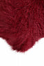 Esperance Accessories Bosie Real Mongolian Fur Maroon Rectangular Cushion House of Isabella UK