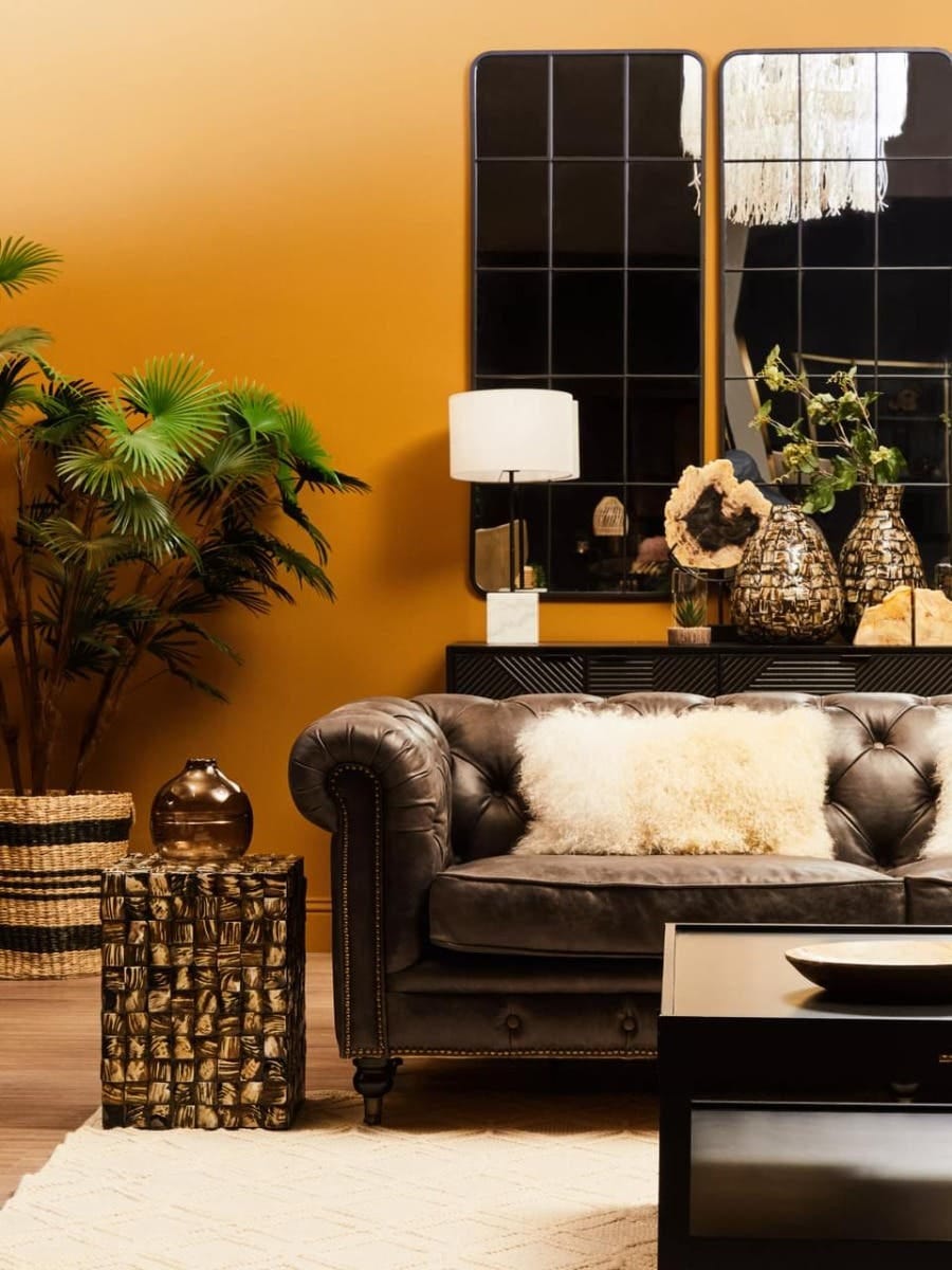 Esperance Accessories Bosie Real Mongolian Fur Natural Ombre Rectangular Cushion House of Isabella UK