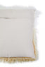 Esperance Accessories Bosie Real Mongolian Fur Natural Ombre Square Cushion House of Isabella UK