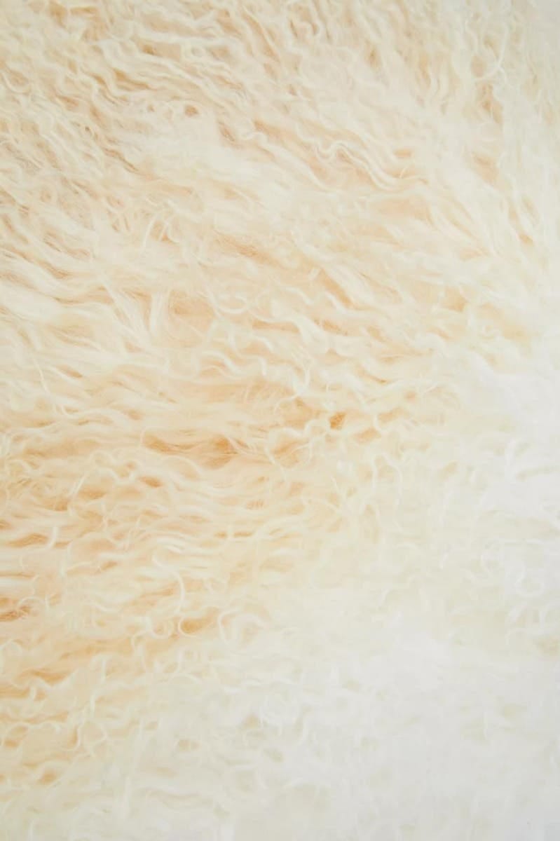 Esperance Accessories Bosie Real Mongolian Fur Natural Ombre Square Cushion House of Isabella UK
