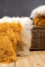 Esperance Accessories Bosie Real Mongolian Fur Natural Ombre Square Cushion House of Isabella UK