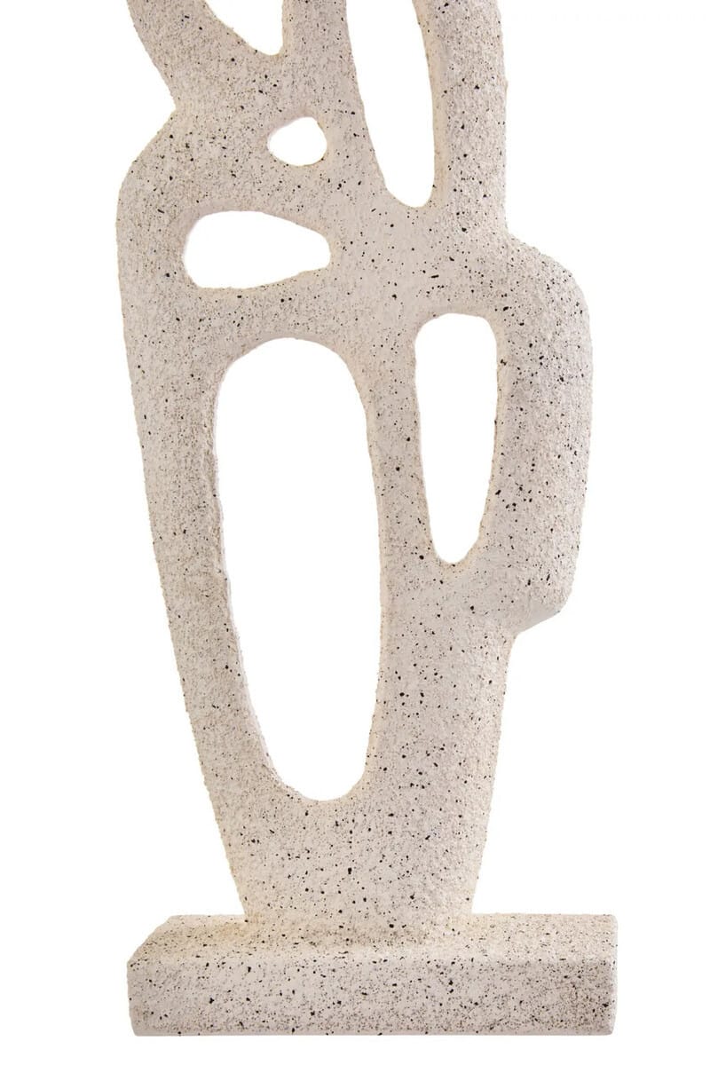Esperance Accessories Broc Cream Textured Abstract Interlocking Sculpture House of Isabella UK
