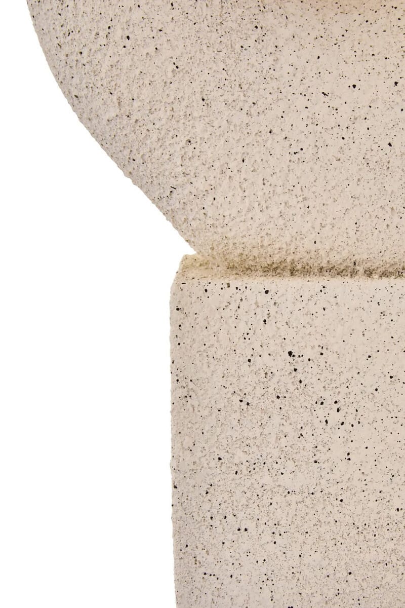 Esperance Accessories Broc Cream Textured Abstract Loop Sculpture On Pedestal House of Isabella UK