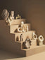 Esperance Accessories Broc Cream Textured Abstract Loop Sculpture On Pedestal House of Isabella UK