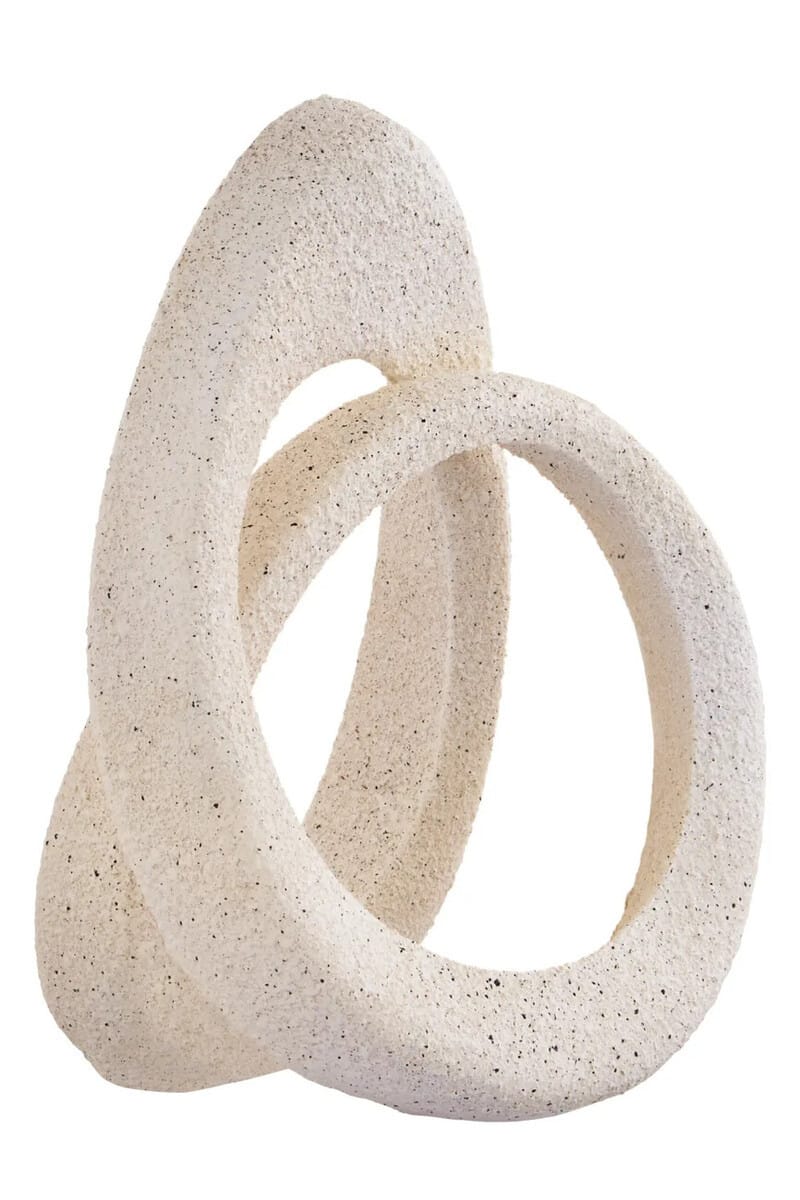 Esperance Accessories Broc Cream Textured Loop Sculpture House of Isabella UK