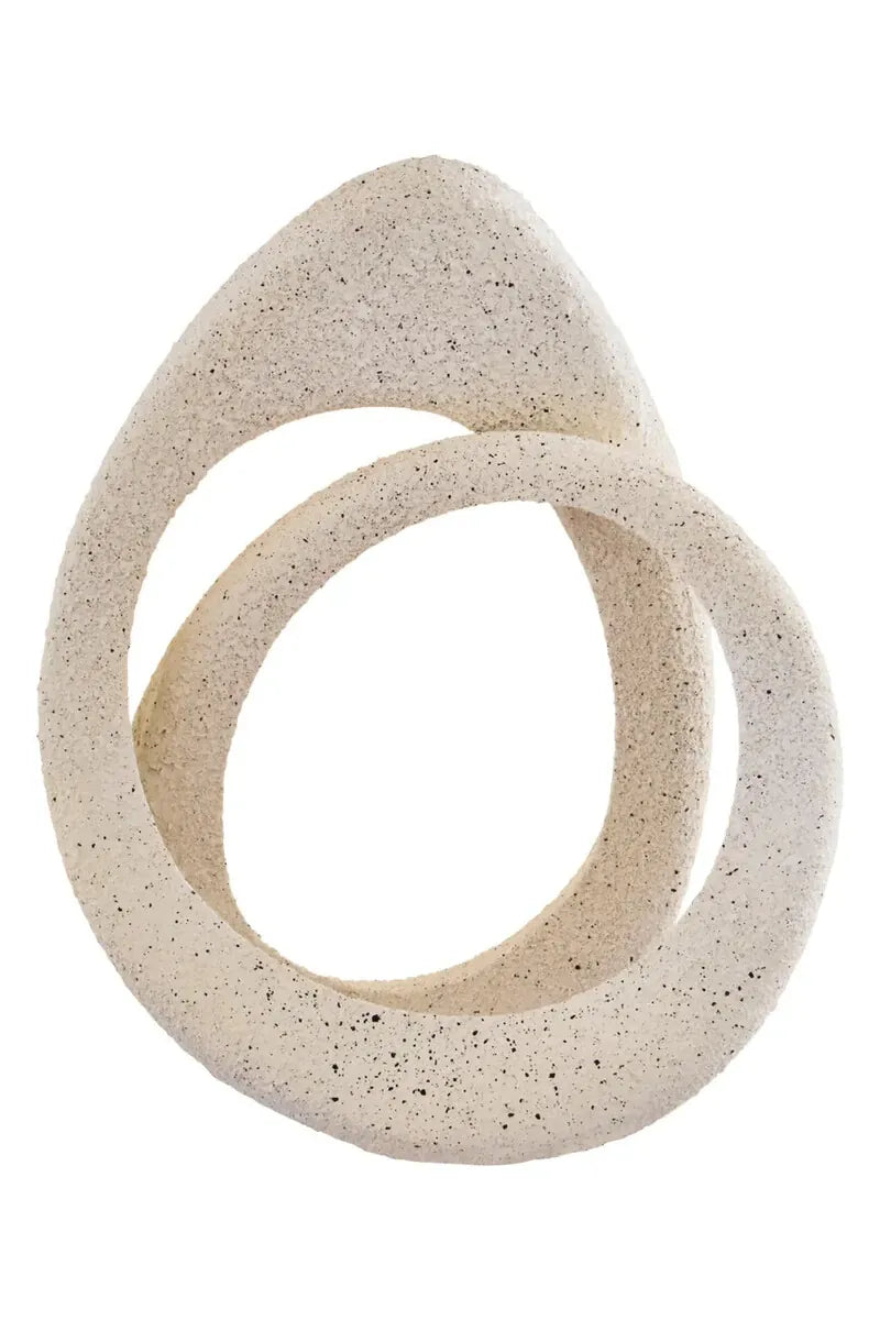 Esperance Accessories Broc Cream Textured Loop Sculpture House of Isabella UK