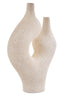 Esperance Accessories Broc Cream Textured Sculptural Vase House of Isabella UK