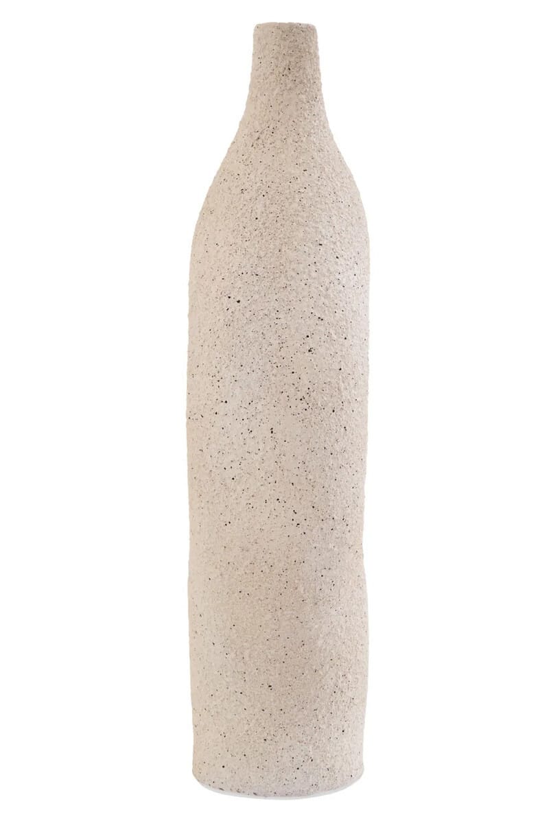 Esperance Accessories Broc Cream Textured Sculptural Vase House of Isabella UK