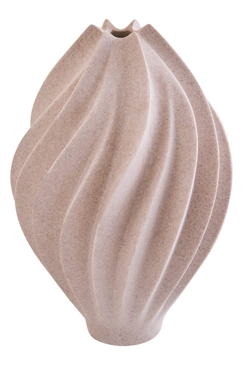 Esperance Accessories Broc Large Sandstone Effect Organic Vase House of Isabella UK
