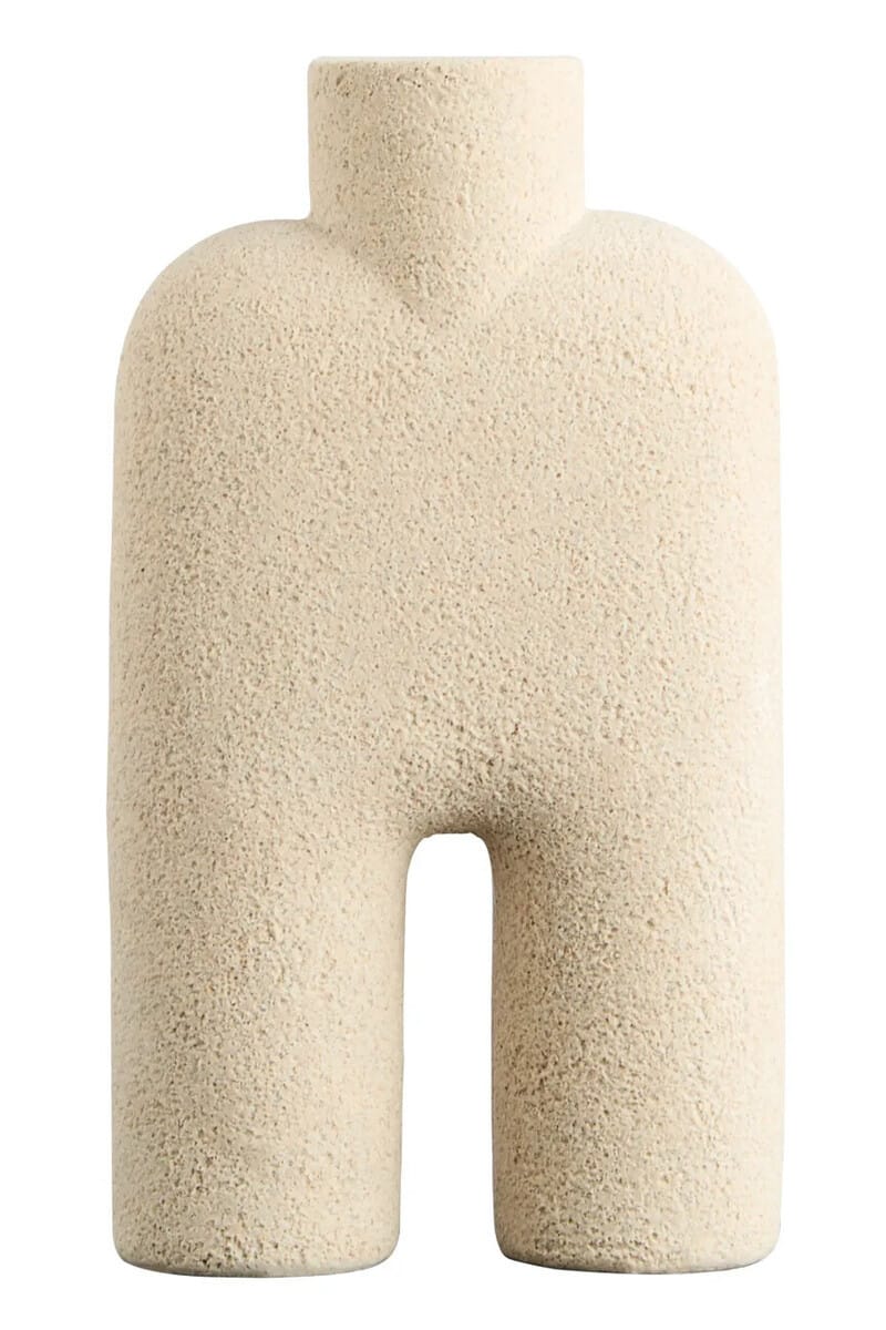 Esperance Accessories Broc Large Sandstone Effect Sculptured Vase House of Isabella UK