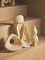 Esperance Accessories Broc Large White Marble Effect Abstract Loop Sculpture House of Isabella UK