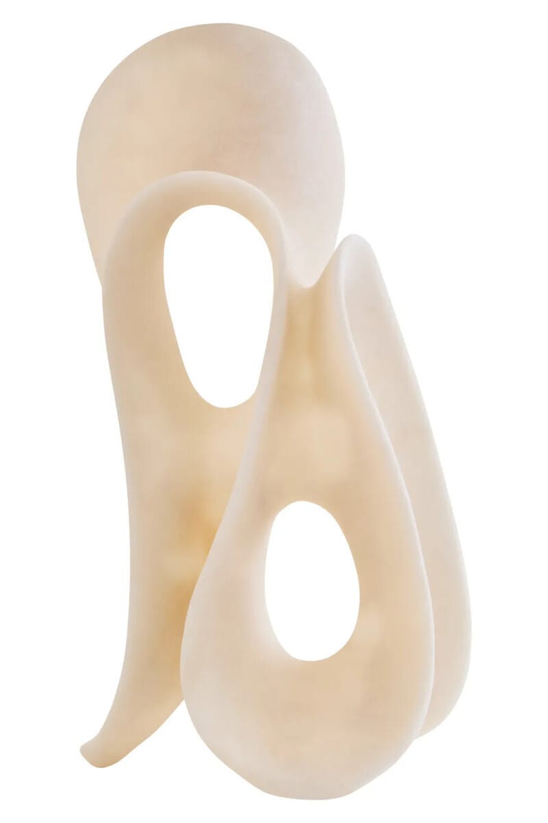 Esperance Accessories Broc Large White Marble Effect Abstract Loop Sculpture House of Isabella UK